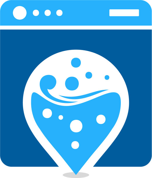 定位洗衣标志图标设计图片下载