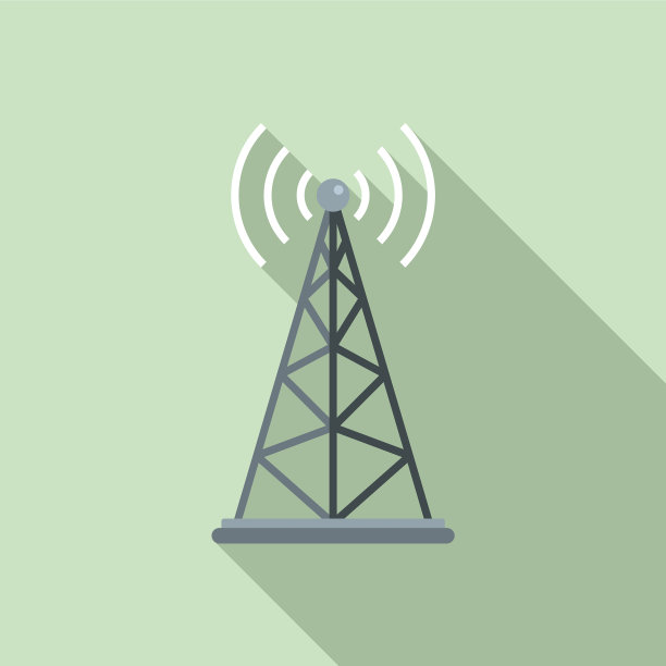 GSM塔图标扁平风格图片下载