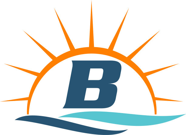 波浪日落初始b图片下载