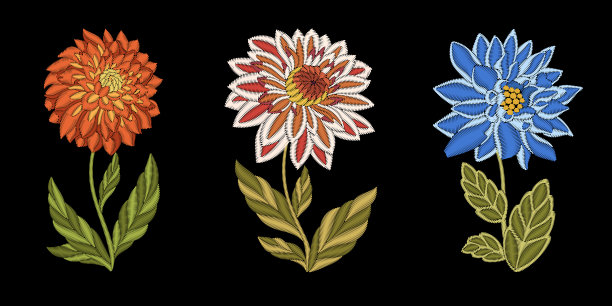 收集刺绣花图片下载