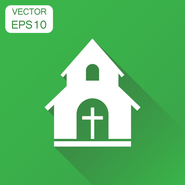 教堂圣殿，图标，商业概念，教堂图片下载