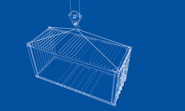 货物集装箱线框式图片下载