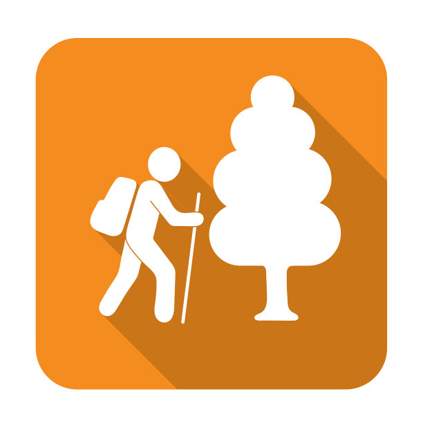 徒步旅行图标图片下载