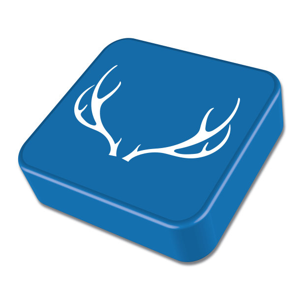 鹿角的剪影图片下载