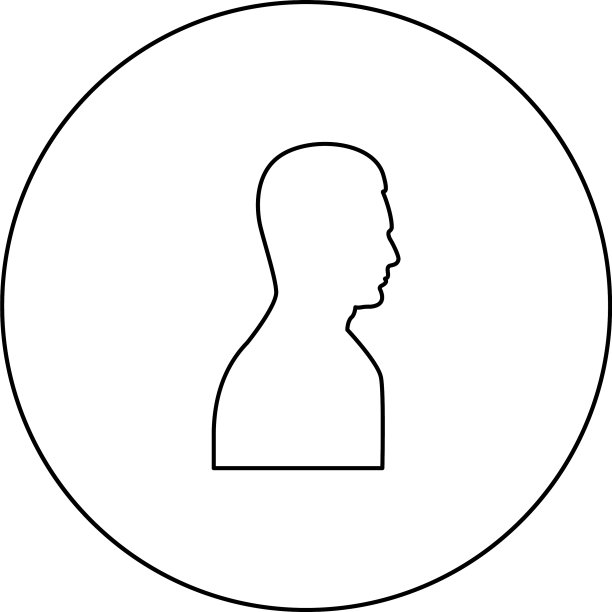 Profile侧视图portrait黑色图标outline in图片下载