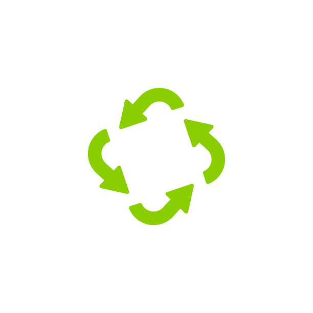 循环生态细线图标图片下载