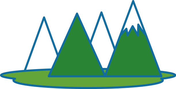 山营孤立的图标图片下载