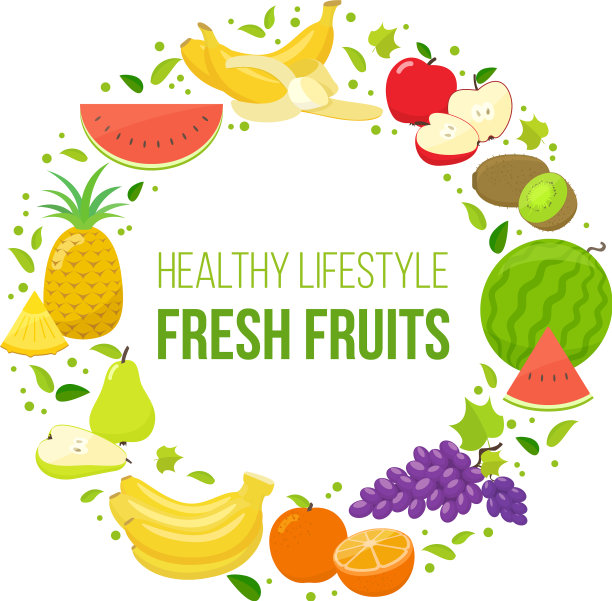 一套水果健康生活方式图片下载