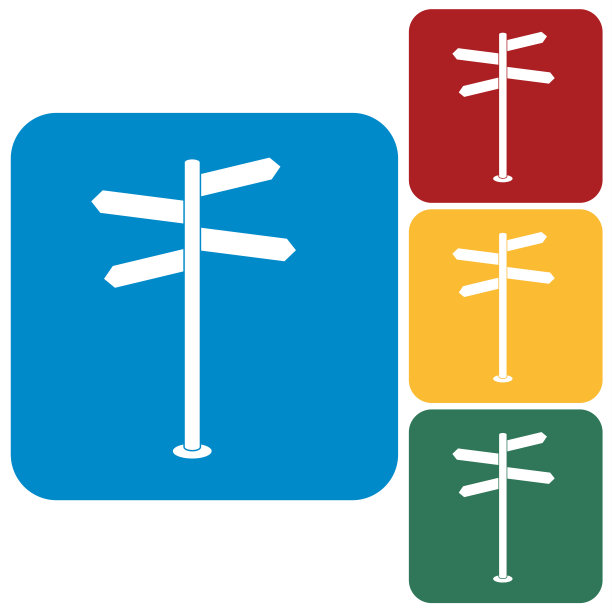 道路标志图标图片下载