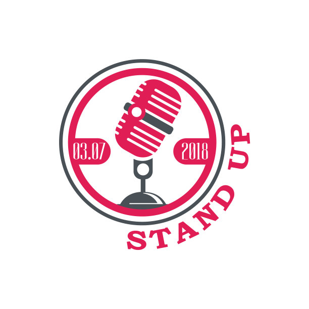 起立喜剧表演签名与日期图片下载