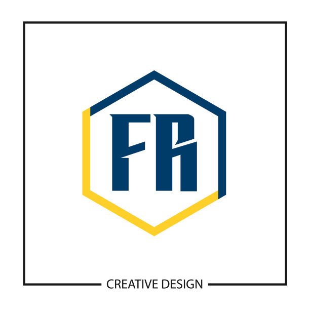 首字母fr标志模板设计图片下载