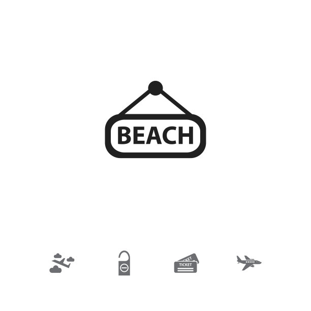 一套5可编辑的假日图标包括符号图片下载