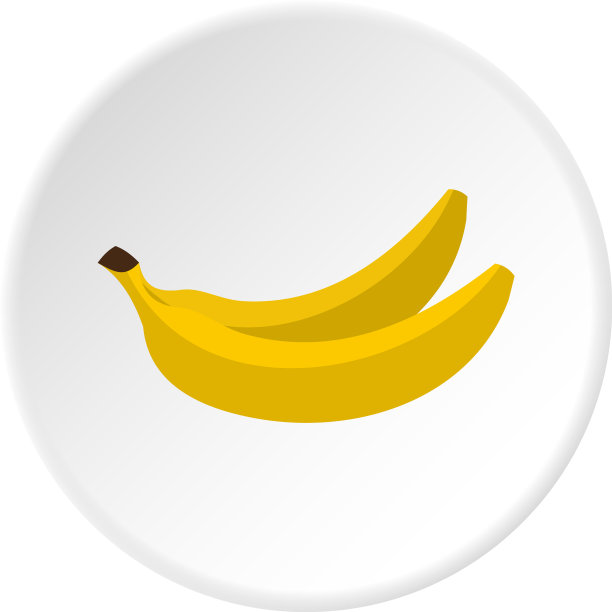 香蕉图标圆图片下载