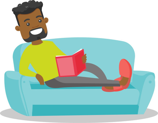 非裔美国大学生在读一本书图片下载