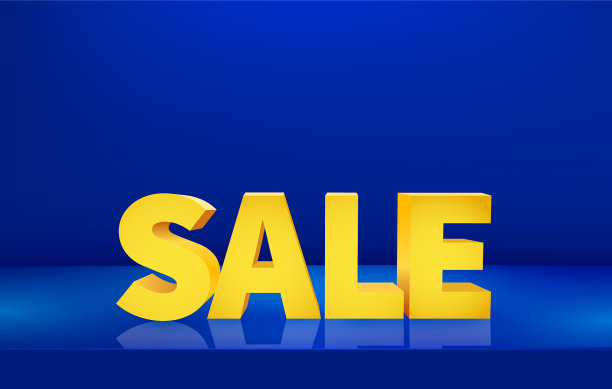 有灯光和销售标志的舞台平台图片下载