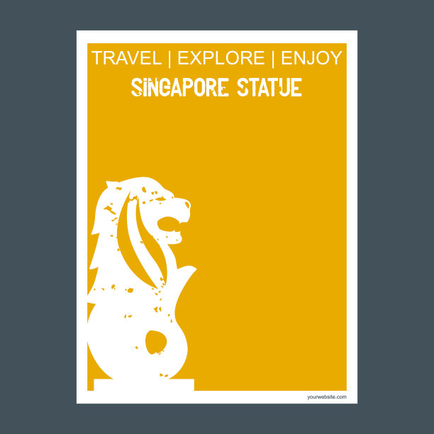 新加坡雕像新加坡纪念碑的地标图片下载