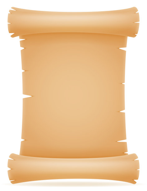 老纸卷轴素材图片