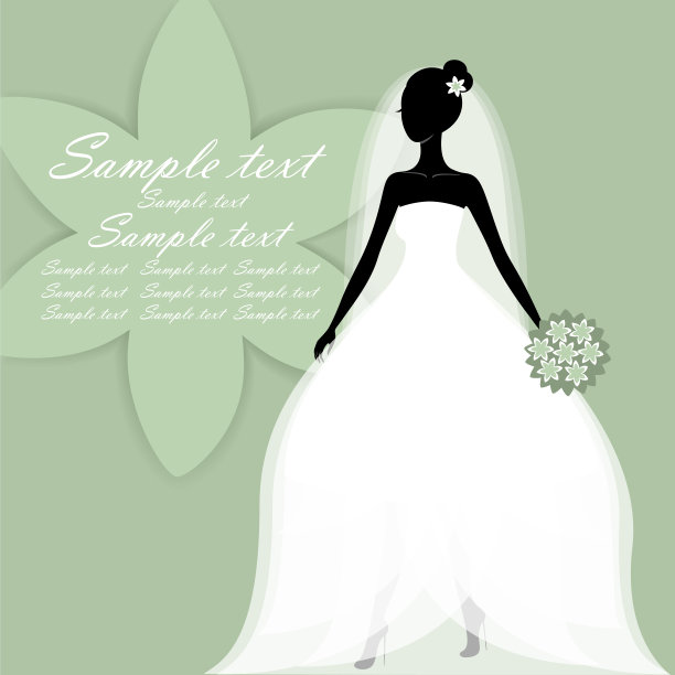 年轻漂亮的新娘图片下载