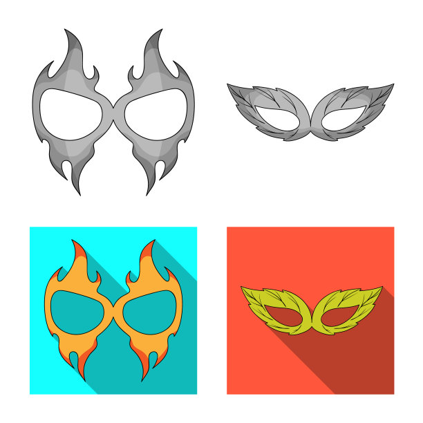 英雄和遮罩图标集图片下载