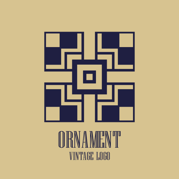 装饰艺术复古标志图片下载