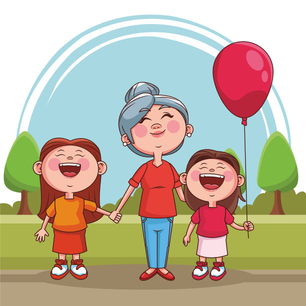 爷爷奶奶和孩子图片下载