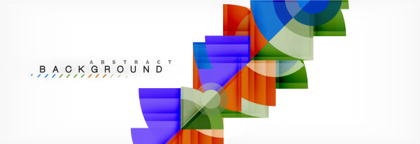 三角形和圆形的几何背景图片下载