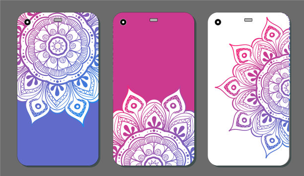 手机壳曼荼罗设计集复古装饰图片下载