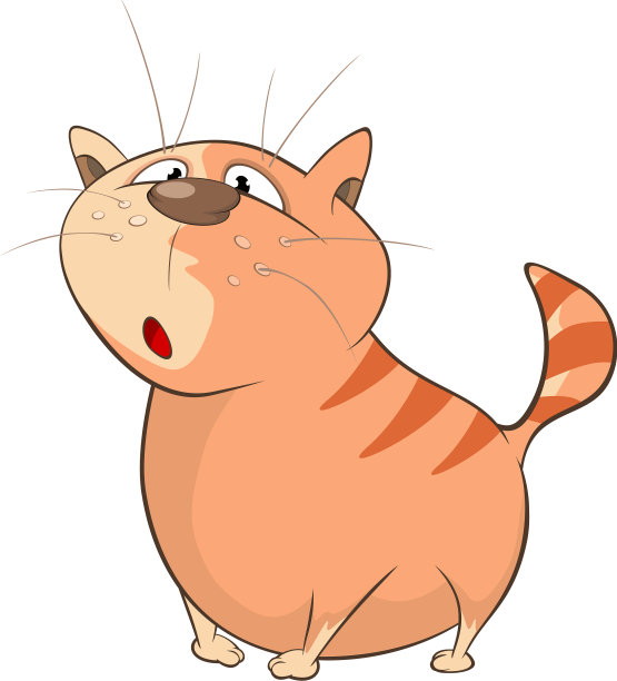 可爱的猫卡通人物图片下载