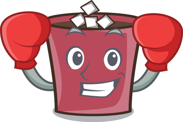 拳击热巧克力卡通人物图片下载