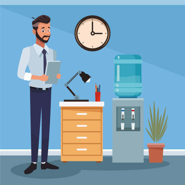 商人工作卡通图片下载