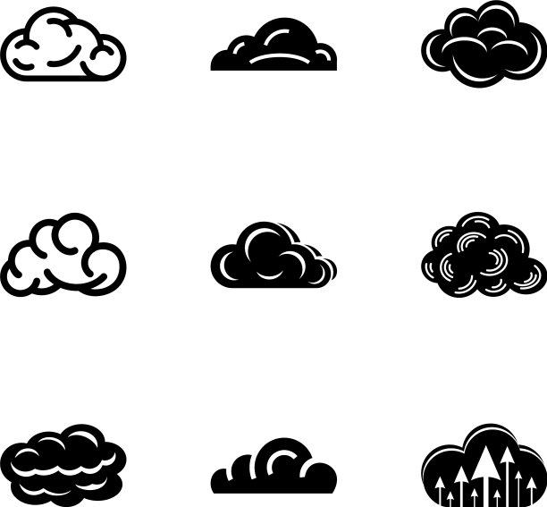 天空图标设置简单的风格图片下载