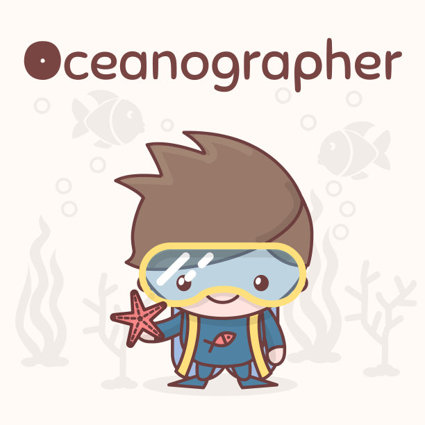 可爱可爱的字符字母职业图片下载