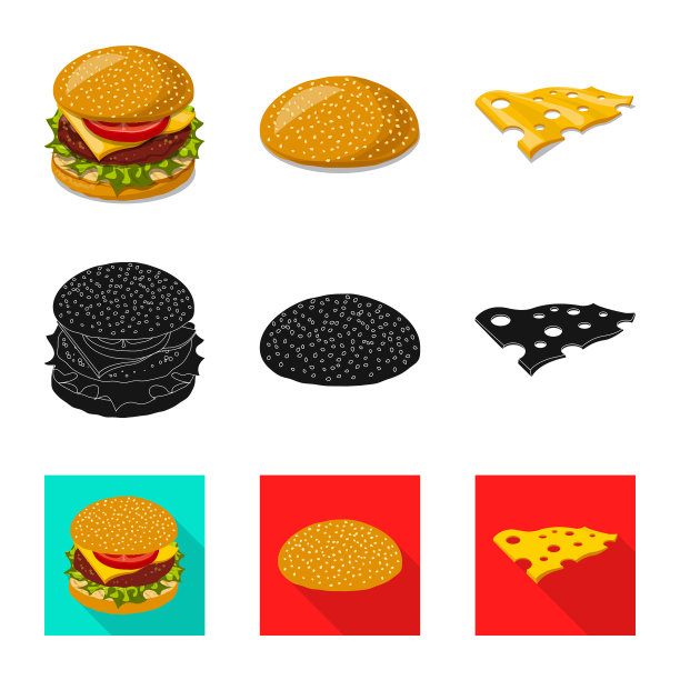 汉堡和三明治标志图片下载