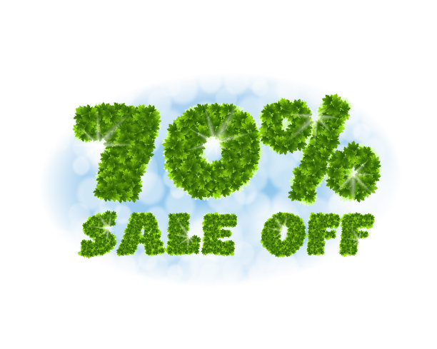 春季拍卖，字母和数字七折图片下载