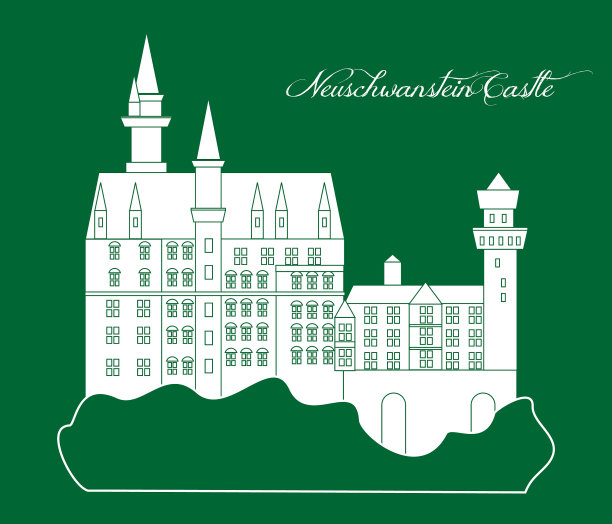 新天鹅堡是标志性建筑图片下载