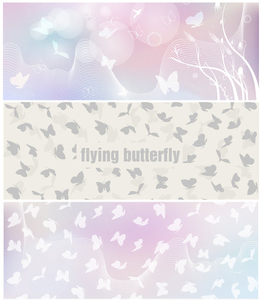 蝴蝶横幅为facebook海报设计图片下载