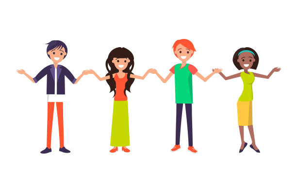 开朗的人们张开双臂欢迎每一个人图片下载