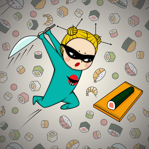 寿司英雄日本料理厨师图片下载