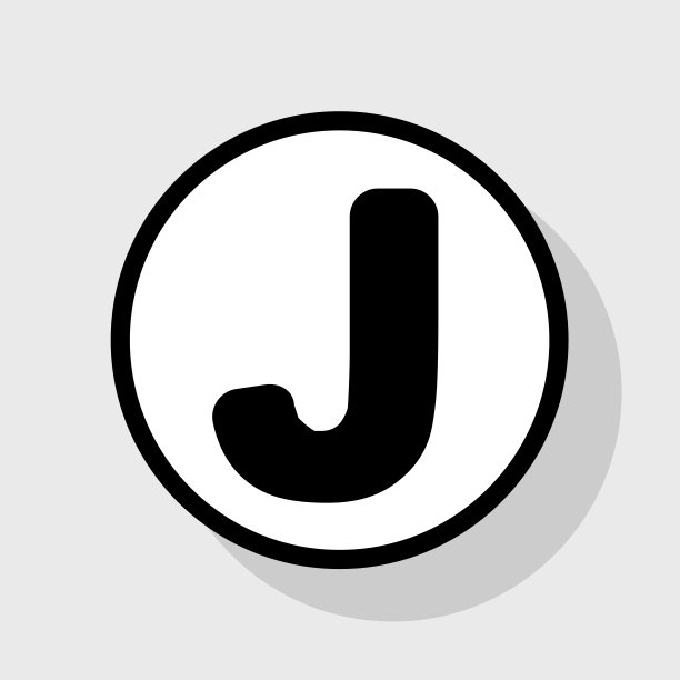 字母J符号设计模板元素图片下载
