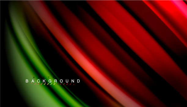 抽象波浪线条流体彩虹风格的颜色图片下载