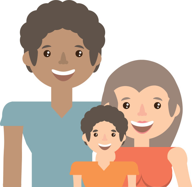 幸福的家庭爱成员图片下载