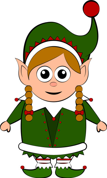 圣诞小精灵卡通人物图片下载