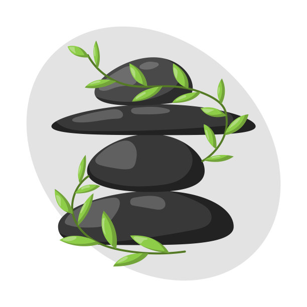 金字塔由海卵石放松堆孤立石块图片下载