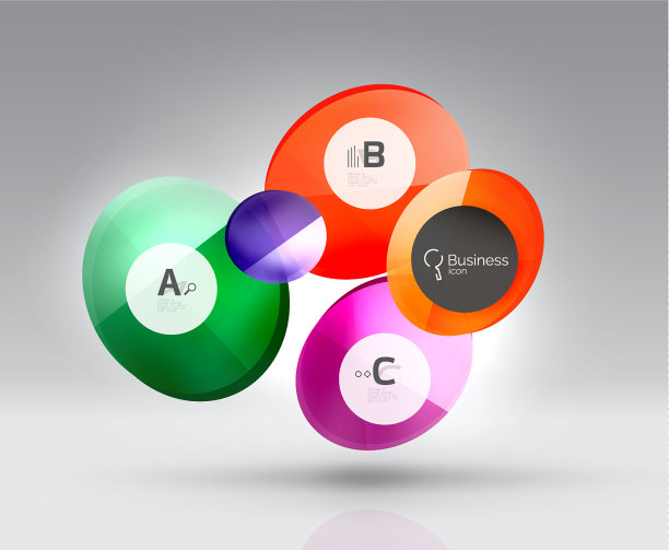 圆几何抽象背景图片下载