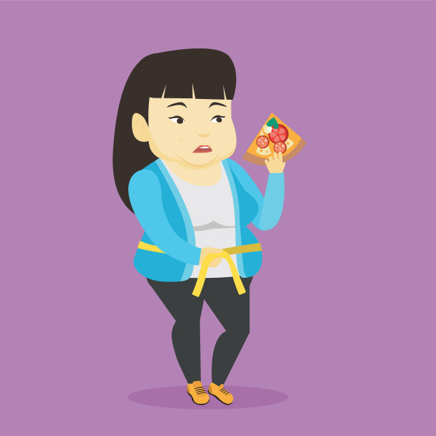 女人测量腰围图片下载