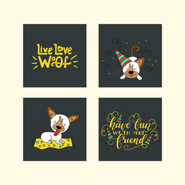 收集可爱的狗和图片下载