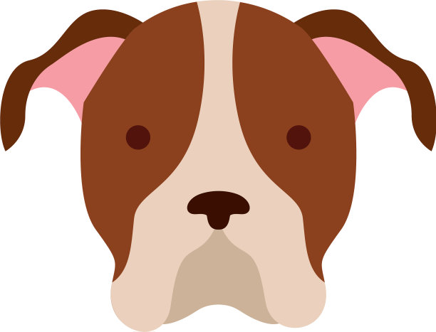 可爱的狗吉祥物图标图片下载