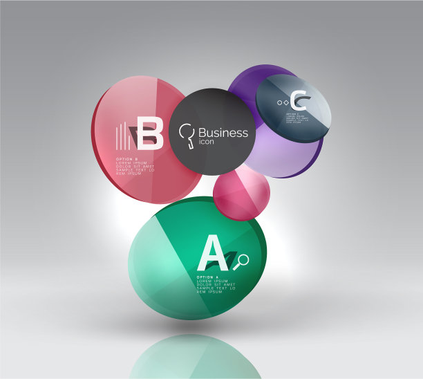 圆几何抽象背景图片下载