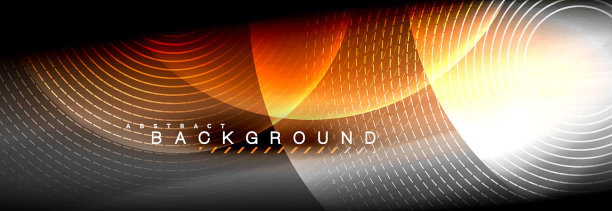 模糊的霓虹灯闪烁着流动的圆圈图片下载