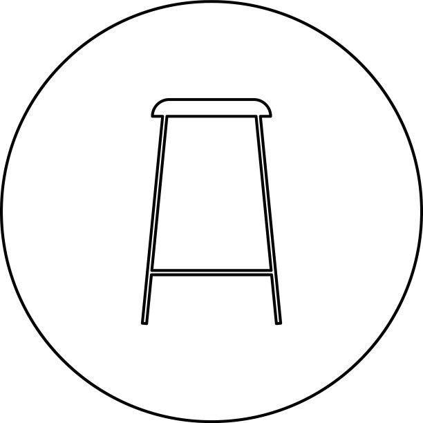 圣诞饼干黑色图标轮廓在圆圈图片下载